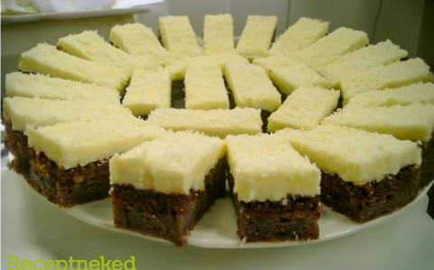 Kókuszkrémes szelet recept fotóval Kókuszkrémes szelet