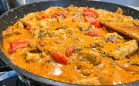 Toszkán csirkeragu 35 perc alatt