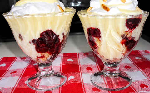 Cseresznyés trifle