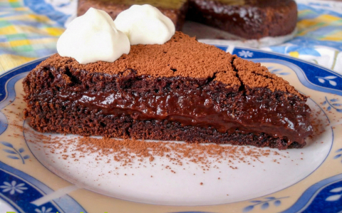 Egyszerű egyben sült csokitorta