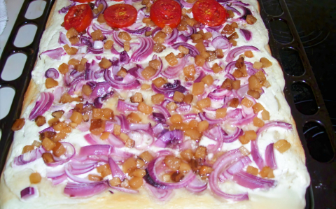 Házi kenyérlángos recept fotóval Házi kenyérlángos