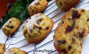 Céklás-étcsokis muffin