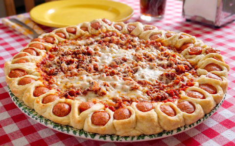 Pizza virág