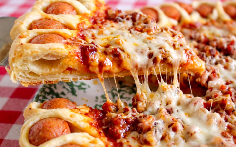 Pizza virág