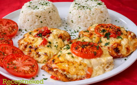 Tejszínes sajtban sült csirkemell