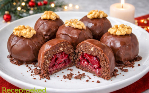 Zserbó golyók meggyel