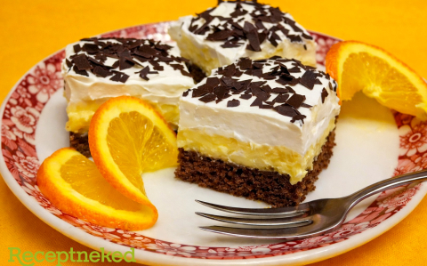 Narancsos, habos szelet