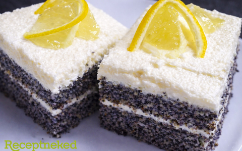 Mákos sütemény citromkrémmel