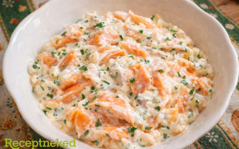 Mascarponés lazacsaláta