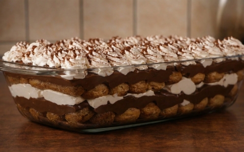 Csokis rakott babapiskóta