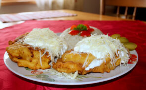 Tócsniba bújt sertés szelet