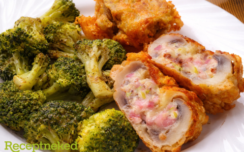 Töltött gombafejek borzas bundában