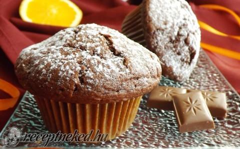 Kakaós-tejcsokis muffin
