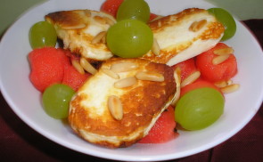 Grillezett sajt görögdinnyével
