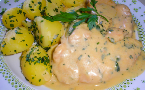 Tejszínes, fokhagymás csirke