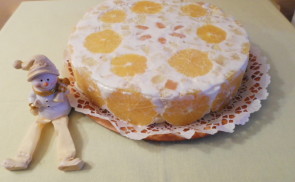Narancsos-tejfölös torta