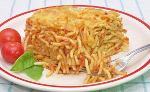 Rakott bolognai spagetti