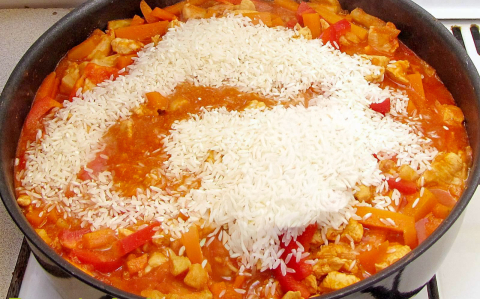 Pilaf csirkemellből