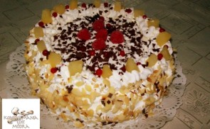 Ananászkrémes torta
