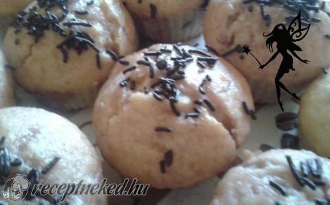 Epres-banános muffin