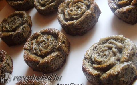 Fekete rózsa muffin