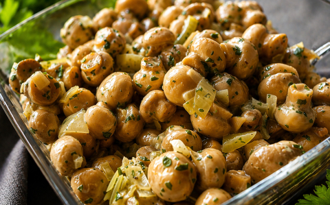 Tejszínes pirított gomba