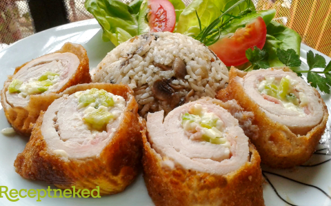 Krémsajtos, csípős göngyölt karaj