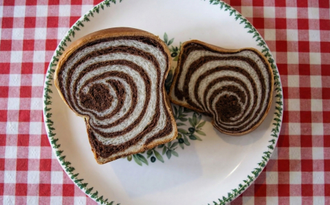 Kakaós csíkos kalács