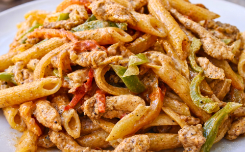 Csirke fajita pennével