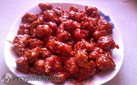 Kínai mézes-ketchupos, szezámmagos csirkemell
