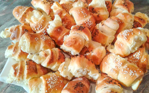 Sajtkrémes croissant