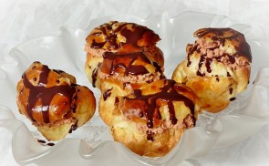 Profiterol csokoládés-mascarpone krémmel