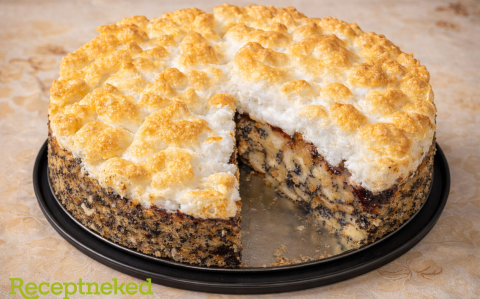 Mákos guba torta vaníliasodóval