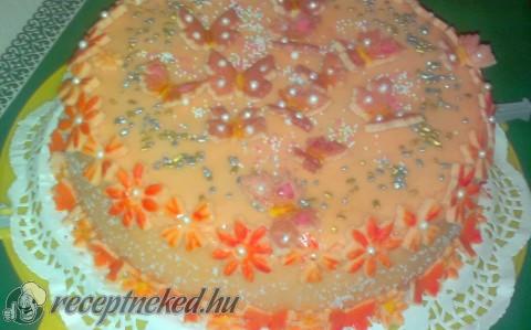 Mandarinos krémsajt torta