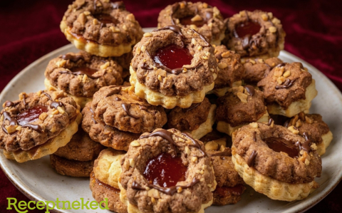 Kétszínű lekváros linzer