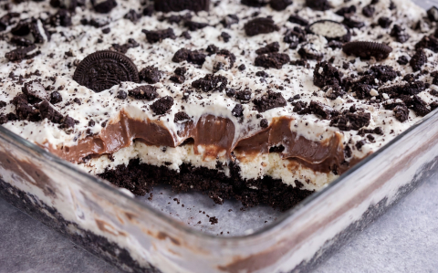 Pudingos Oreo rakottas