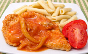 Grillezett lecsós csirkemell