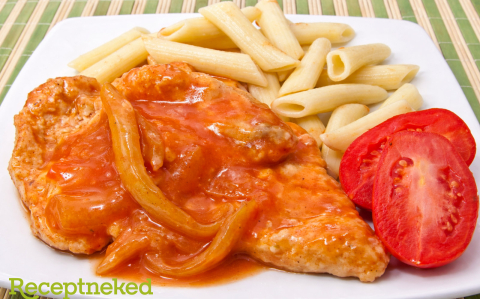 Grillezett lecsós csirkemell