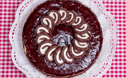 Keksztekercs torta