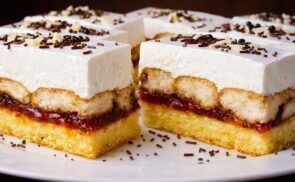 Babapiskótás–kávés szelet