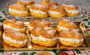 Eclair fánk házi főzött krémmel