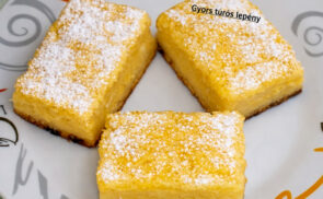 Gyors, habkönnyű túrós lepény