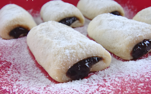 Omlós szilvalekváros rudacskák recept fotóval Omlós szilvalekváros rudacskák