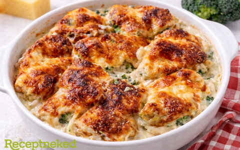 Brokkolis csirkemell besamel mártással