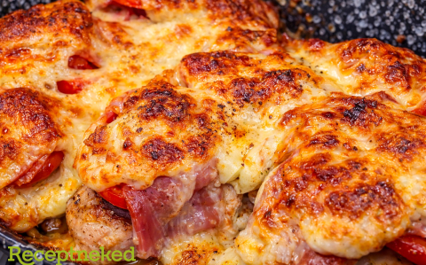 Lecsós csirke steak