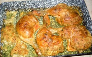 Töltött csirkecomb