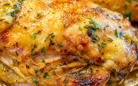 Füstölt tarjával és tojással töltött csirkecombok