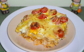 Tésztás rakott zöldbab