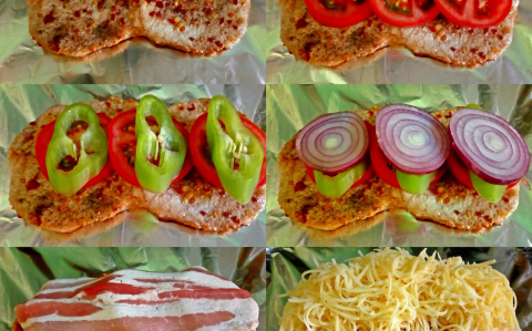 Karajszeletek gazdagon sütve