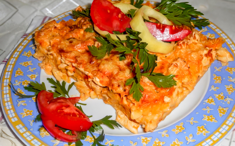 Csirkés tészta csőben sülve recept fotóval Csirkés tészta csőben sülve